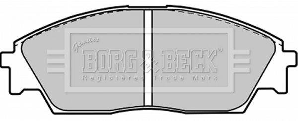 BORG & BECK Комплект тормозных колодок, дисковый тормоз BBP1212